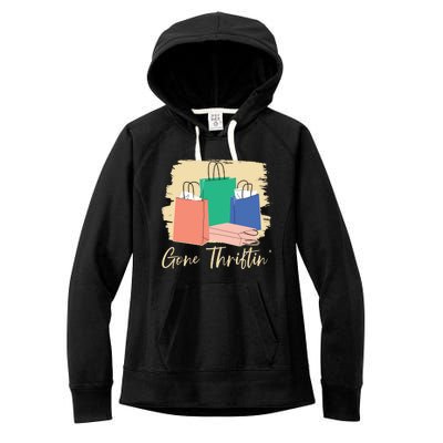 Gone Thriftin' Thrifting Queen Bargain Hunting Cute Gift Women's Fleece Hoodie