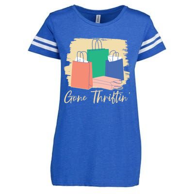 Gone Thriftin' Thrifting Queen Bargain Hunting Cute Gift Enza Ladies Jersey Football T-Shirt