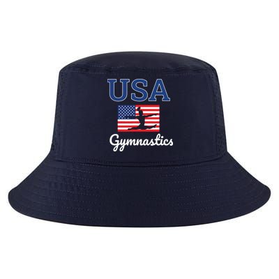 Girl Tumbling Team Gear Gymnast Gymnastics USA American Flag Cool Comfort Performance Bucket Hat