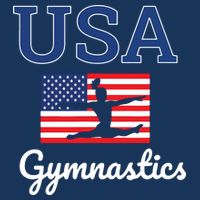 Girl Tumbling Team Gear Gymnast Gymnastics USA American Flag Bucket Hat