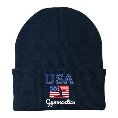 Girl Tumbling Team Gear Gymnast Gymnastics USA American Flag Beanie