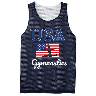 Girl Tumbling Team Gear Gymnast Gymnastics USA American Flag Mesh Reversible Basketball Jersey Tank