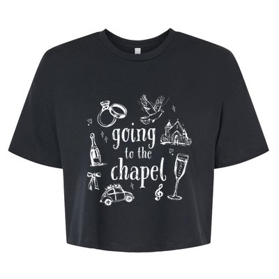 Going To The Chapel Wedding Bella+Canvas Jersey Crop Tee