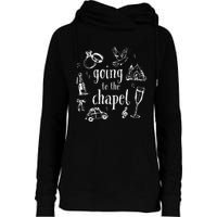 Going To The Chapel Wedding Womens Funnel Neck Pullover Hood