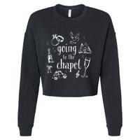 Going To The Chapel Wedding Cropped Pullover Crew