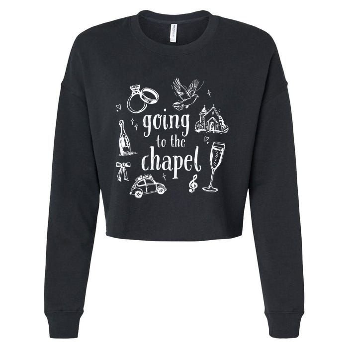 Going To The Chapel Wedding Cropped Pullover Crew