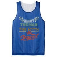 Grumpy The The Myth The Legend For Grandpa Fathers Day Gift Mesh Reversible Basketball Jersey Tank