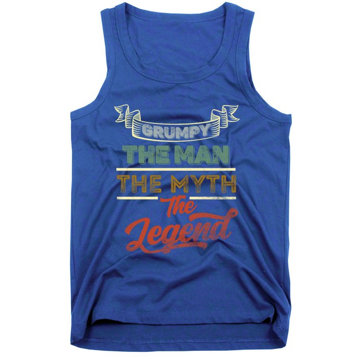 Grumpy The The Myth The Legend For Grandpa Fathers Day Gift Tank Top