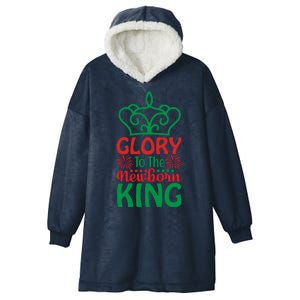 Glory To The Newborn King Hooded Wearable Blanket