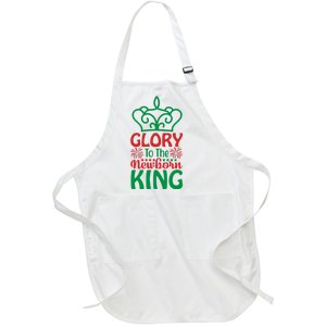 Glory To The Newborn King Full-Length Apron With Pockets