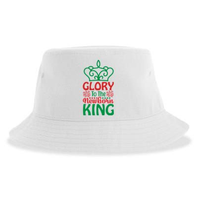 Glory To The Newborn King Sustainable Bucket Hat