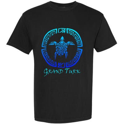 Grand Turk, Turks & Caicos Vintage Tribal Turtle Vacation Garment-Dyed Heavyweight T-Shirt