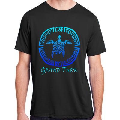 Grand Turk, Turks & Caicos Vintage Tribal Turtle Vacation Adult ChromaSoft Performance T-Shirt