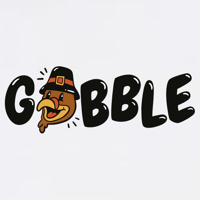 Gobble Turkey Thanksgiving Holiday Cute Sweatshirt