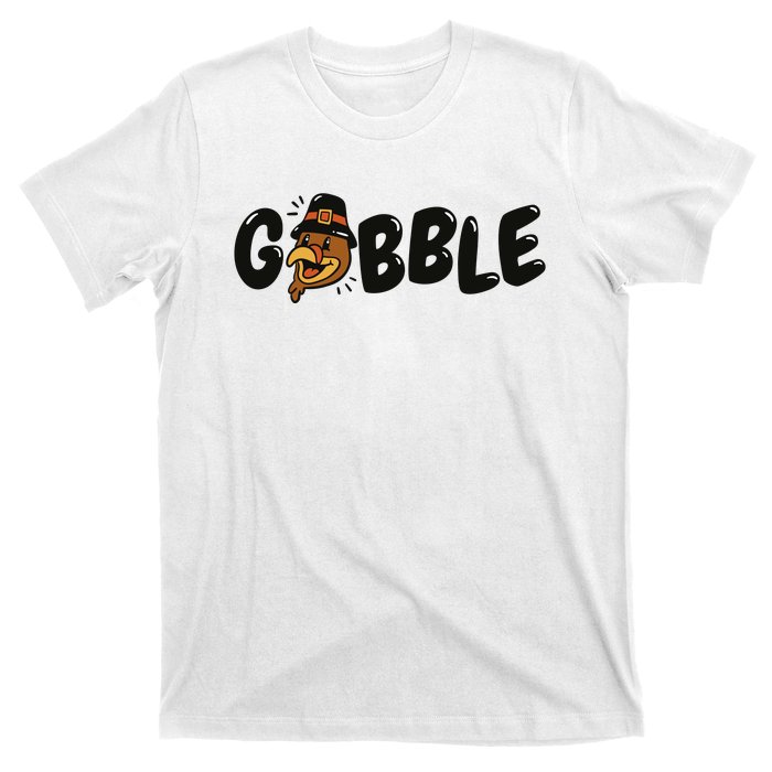 Gobble Turkey Thanksgiving Holiday Cute T-Shirt