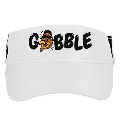 Gobble Turkey Thanksgiving Holiday Cute Adult Drive Performance Visor