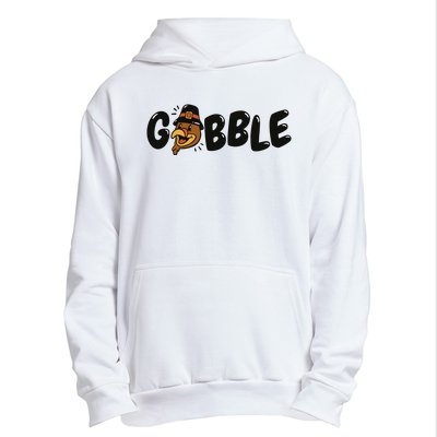 Gobble Turkey Thanksgiving Holiday Cute Urban Pullover Hoodie