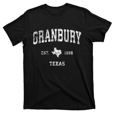 Granbury Texas Tx Vintage Athletic Sports Design T-Shirt