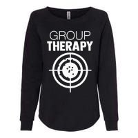 Group Therapy Target Practice Shooting Range Humor Gun Lover Womens California Wash Sweatshirt