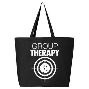 Group Therapy Target Practice Shooting Range Humor Gun Lover 25L Jumbo Tote