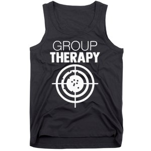 Group Therapy Target Practice Shooting Range Humor Gun Lover Tank Top