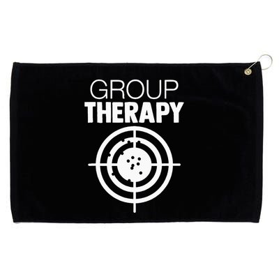 Group Therapy Target Practice Shooting Range Humor Gun Lover Grommeted Golf Towel
