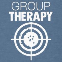 Group Therapy Target Practice Shooting Range Humor Gun Lover Garment-Dyed Sweatshirt