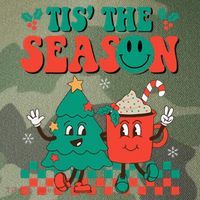Groovy Tis The Season Christmas Hippie Hot Cocoa Legacy Tie Dye Trucker Hat