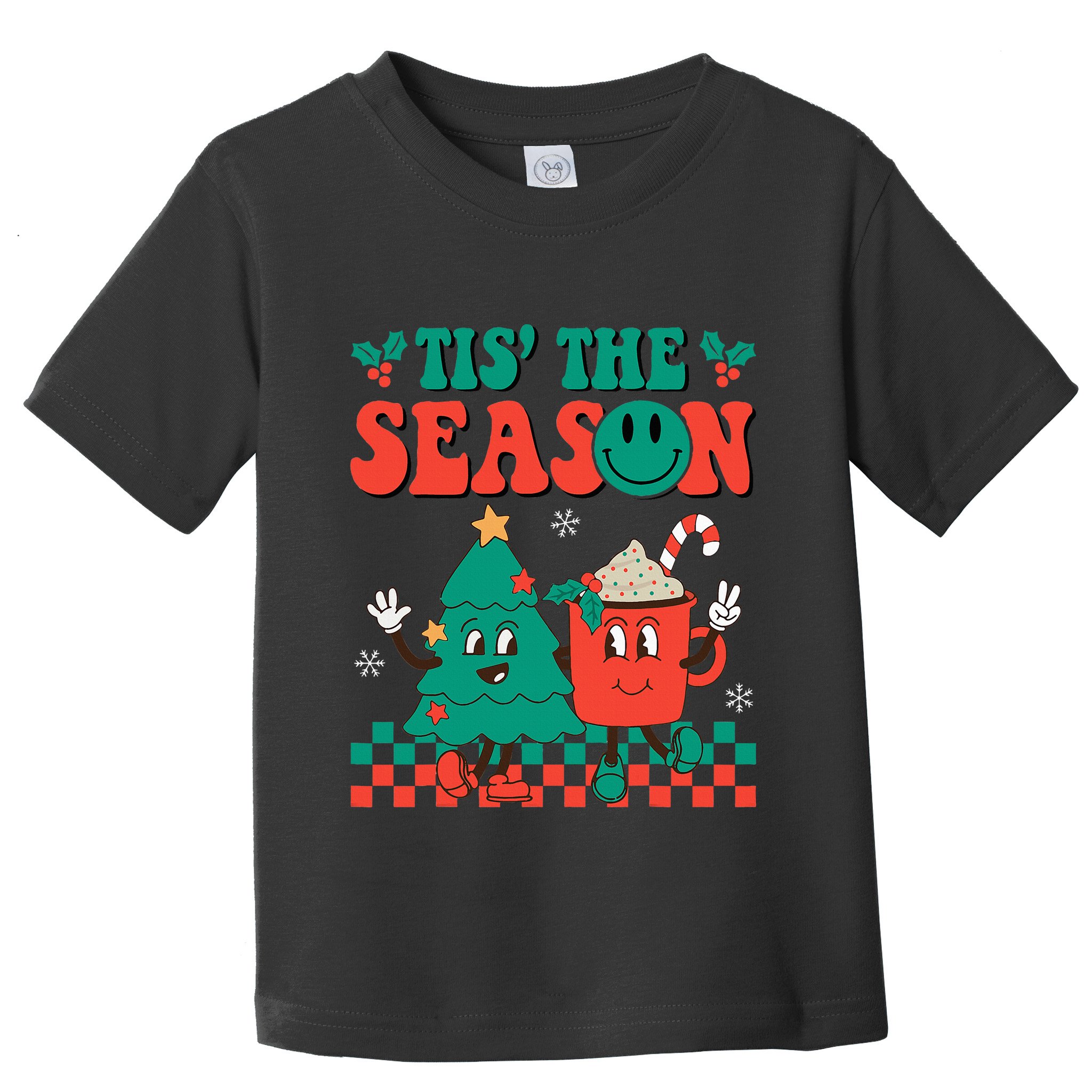 Groovy Tis The Season Christmas Hippie Hot Cocoa Toddler T-Shirt