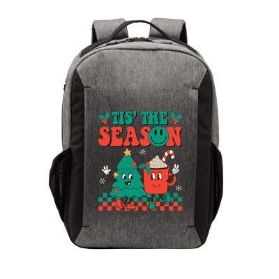 Groovy Tis The Season Christmas Hippie Hot Cocoa Vector Backpack