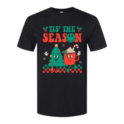 Groovy Tis The Season Christmas Hippie Hot Cocoa Softstyle CVC T-Shirt