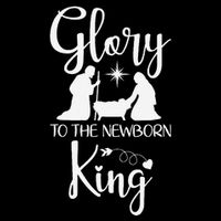 Glory To The Newborn King Birth Of Jesus Christ God Faith 16 in Basic Backpack