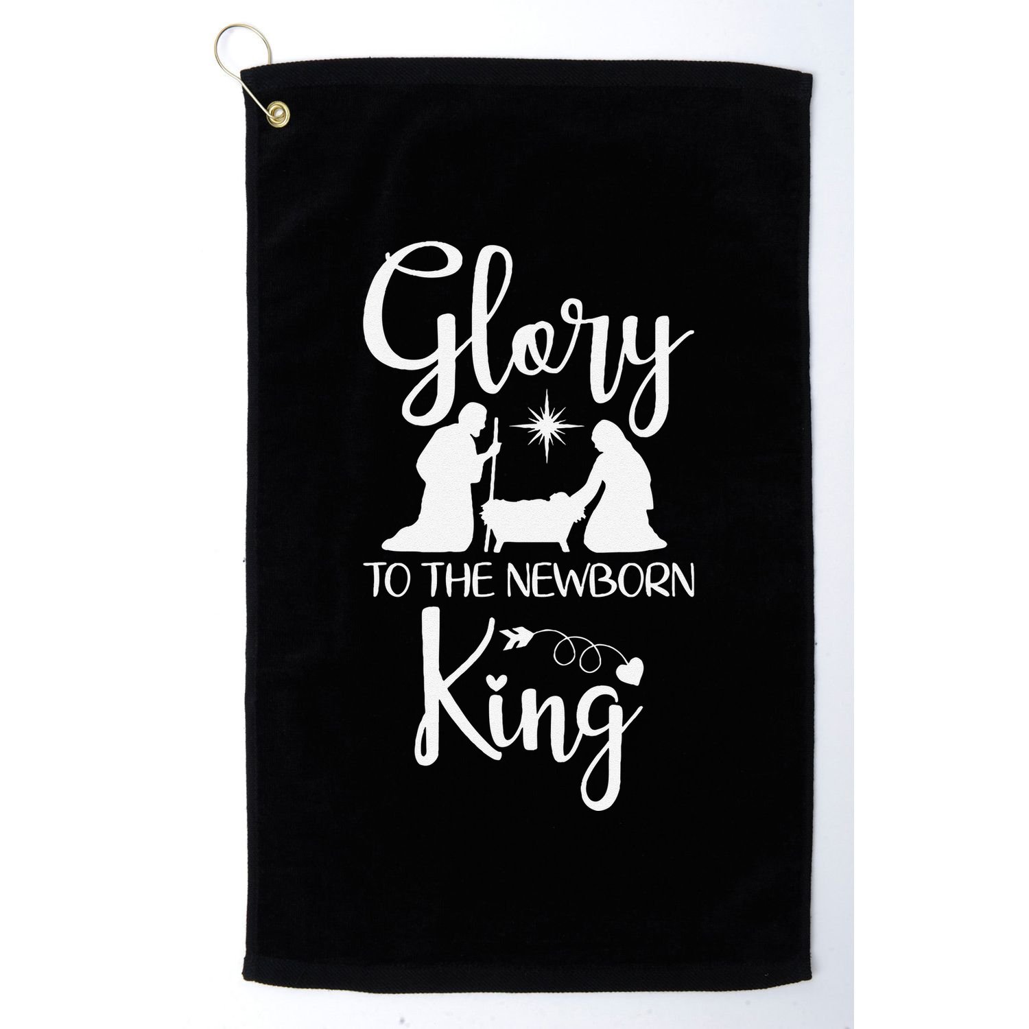 Glory To The Newborn King Birth Of Jesus Christ God Faith Golf Towel