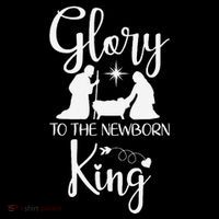 Glory To The Newborn King Birth Of Jesus Christ God Faith Kids T-Shirt
