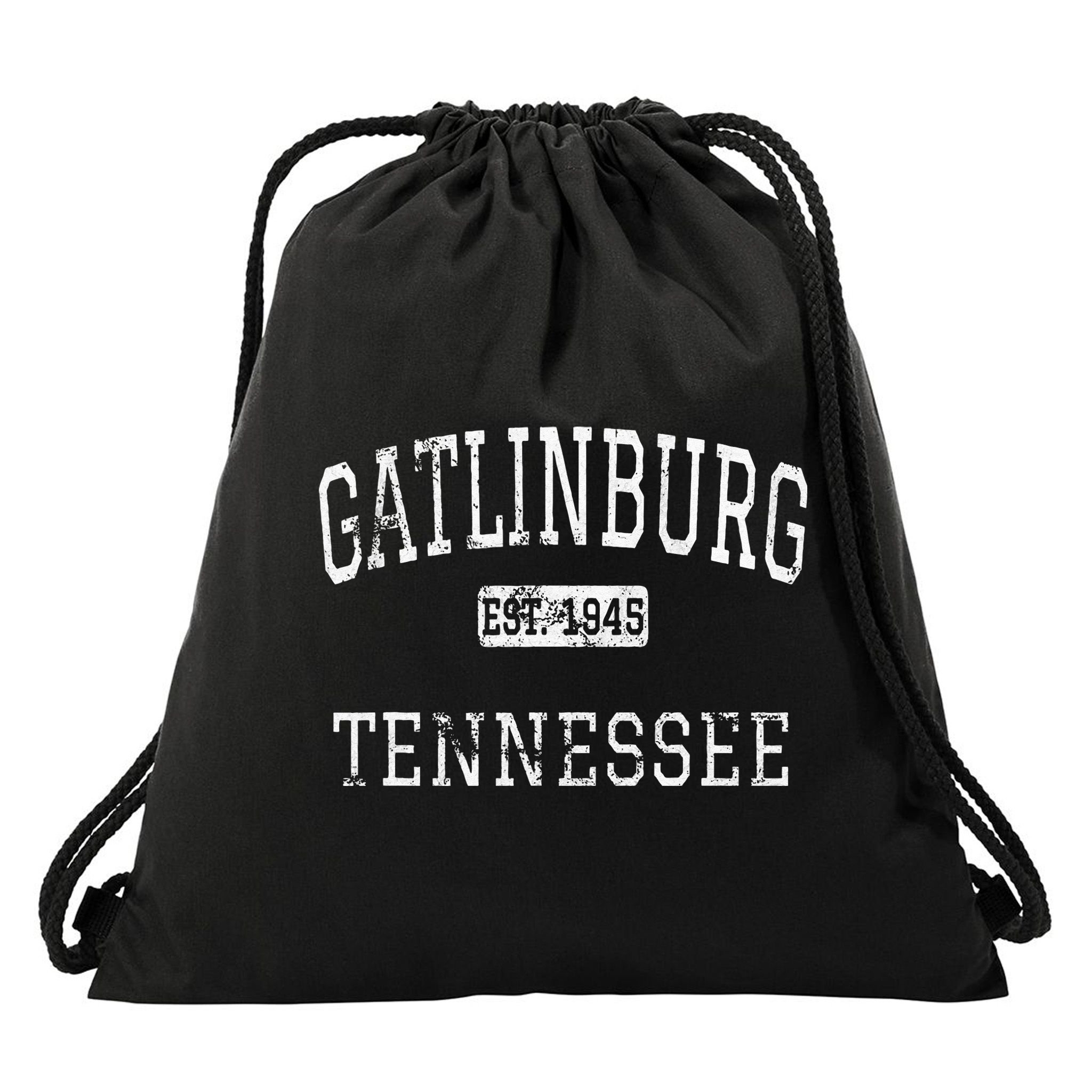Gatlinburg Tennessee TN Vintage Drawstring Bag