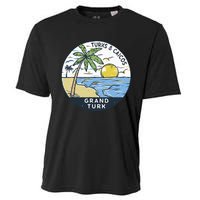 Grand Turk Turks And Caicos Illustrated Ocean Vintage Cooling Performance Crew T-Shirt