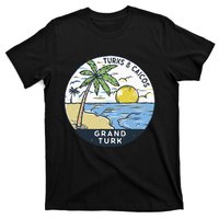 Grand Turk Turks And Caicos Illustrated Ocean Vintage T-Shirt