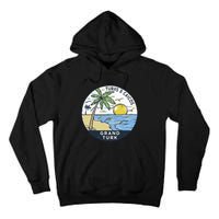 Grand Turk Turks And Caicos Illustrated Ocean Vintage Tall Hoodie