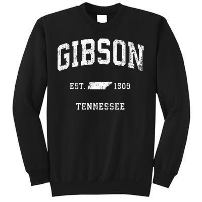 Gibson Tennessee TN Vintage Athletic Sports Sweatshirt