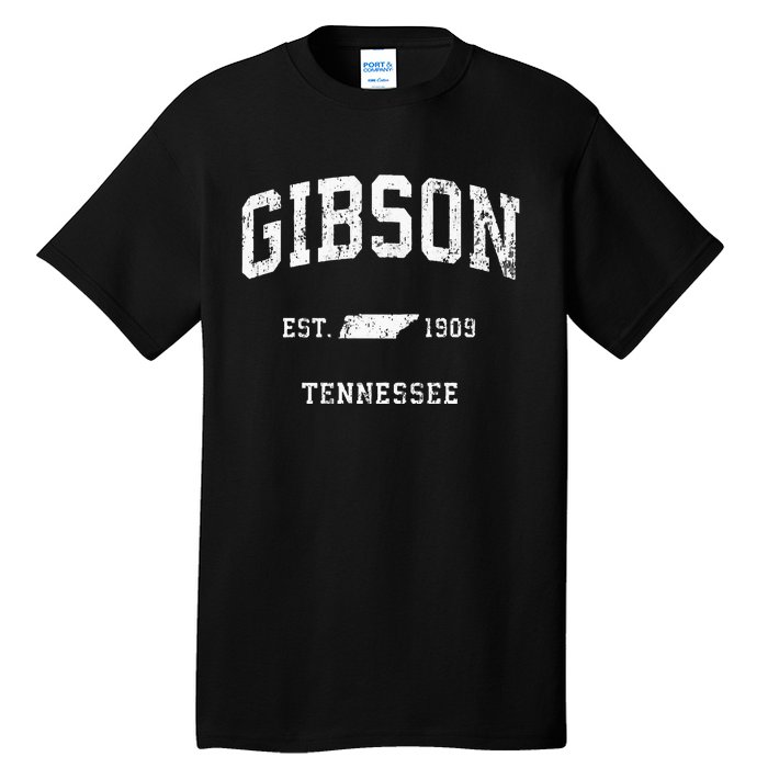 Gibson Tennessee TN Vintage Athletic Sports Tall T-Shirt