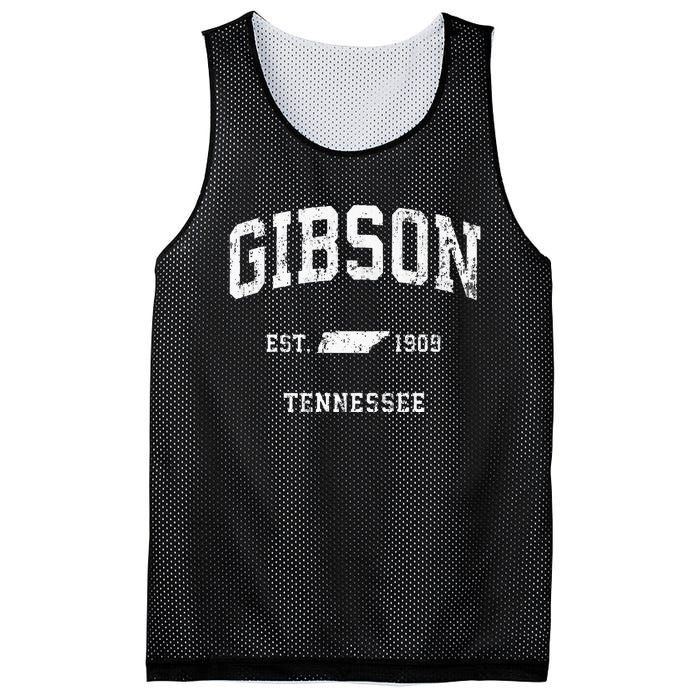 Gibson Tennessee TN Vintage Athletic Sports Mesh Reversible Basketball Jersey Tank