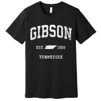 Gibson Tennessee TN Vintage Athletic Sports Premium T-Shirt