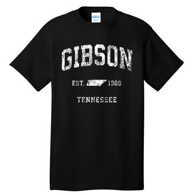 Gibson Tennessee TN Vintage Athletic Sports Tall T-Shirt