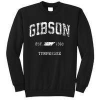 Gibson Tennessee TN Vintage Athletic Sports Tall Sweatshirt