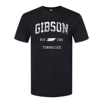 Gibson Tennessee TN Vintage Athletic Sports Softstyle CVC T-Shirt