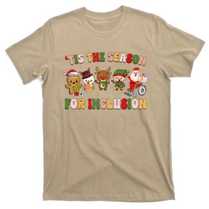 Groovy Tis The Season For Inclusion Ot Pt Slp Therapist Xmas T-Shirt