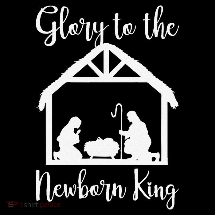 Glory To The Newborn King Birth Of Jesus Christ God Faith Premium T-Shirt