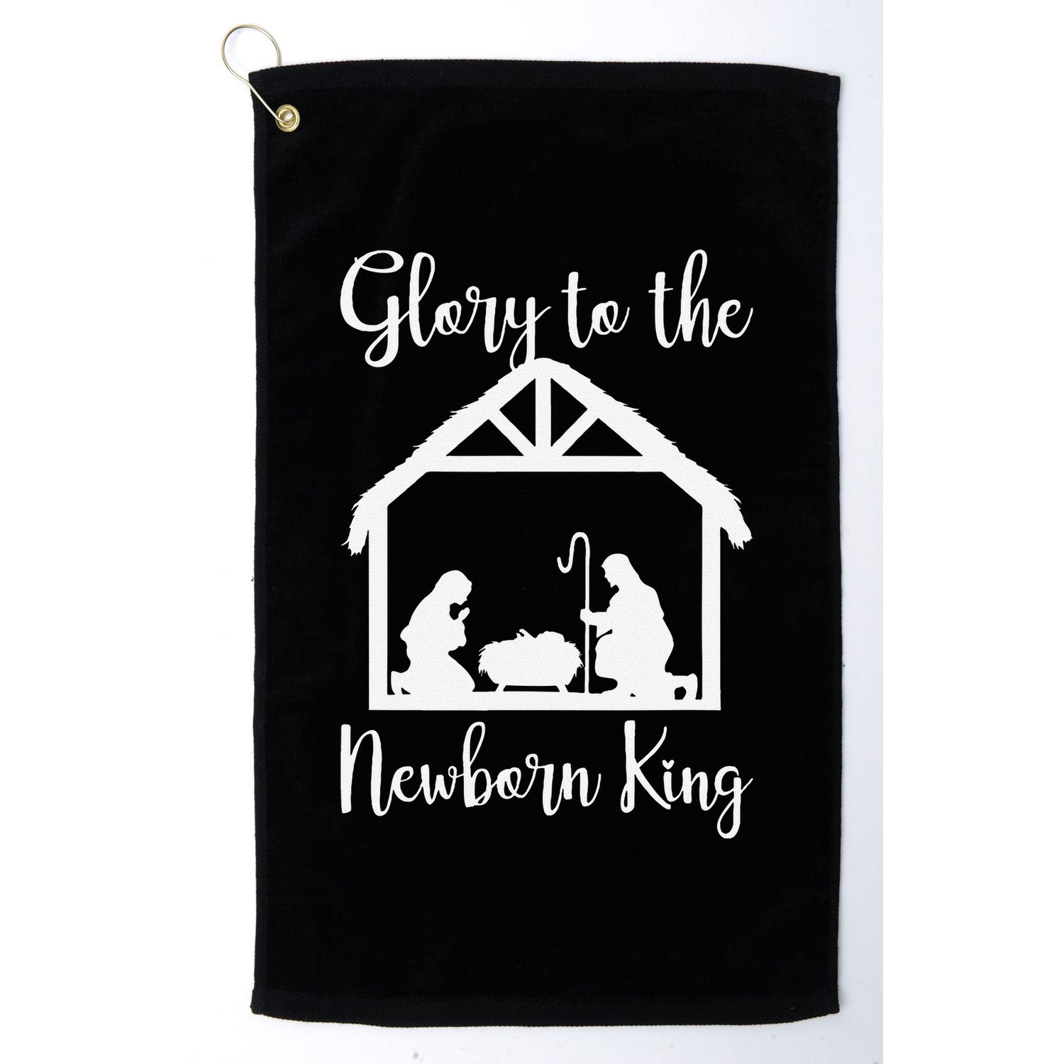 Glory To The Newborn King Birth Of Jesus Christ God Faith Golf Towel