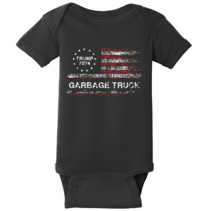 Garbage Truck Trump Supporter Garbage Trump 2024 Baby Bodysuit