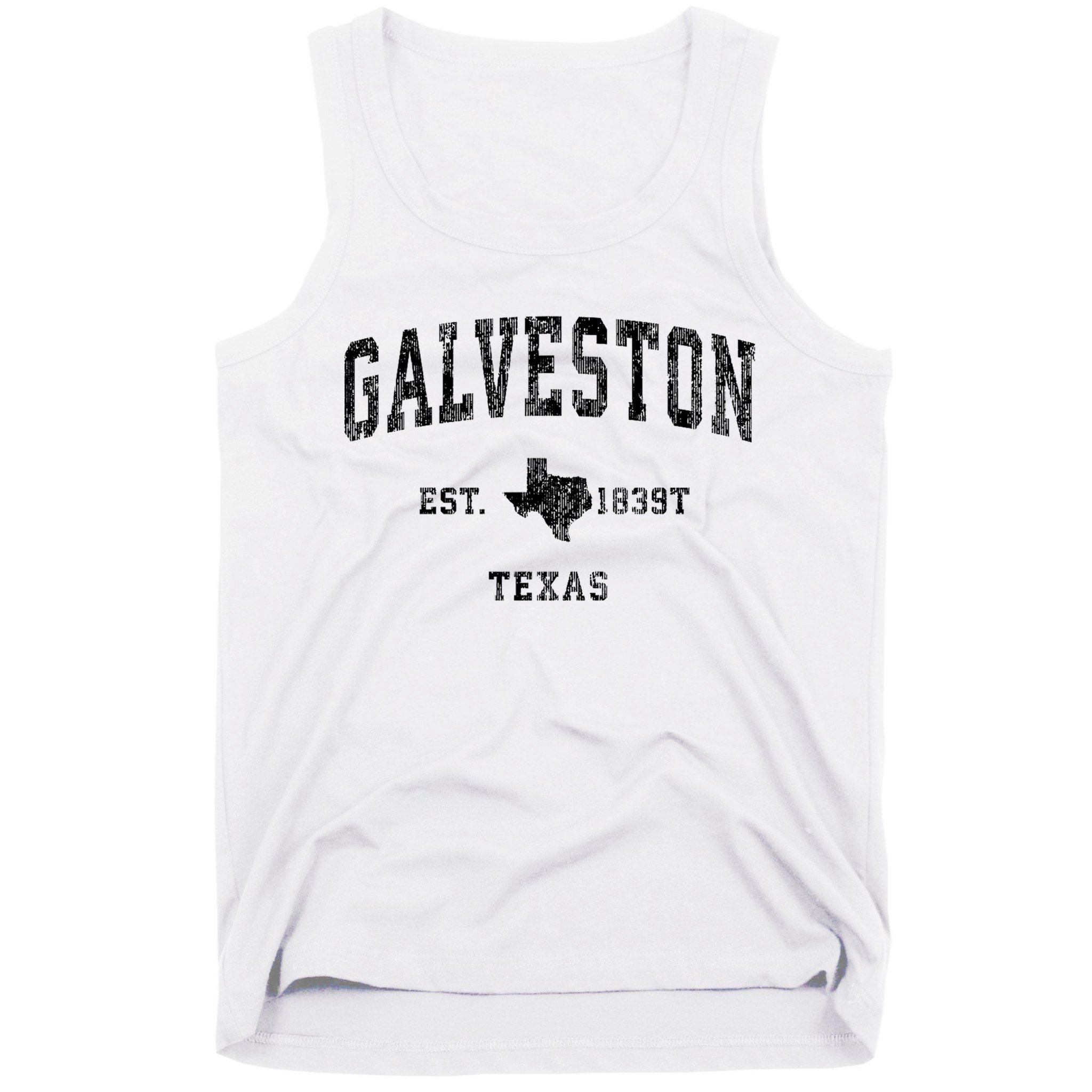 Galveston Texas Tx Vintage Established Athletic Sports Design Tank Top